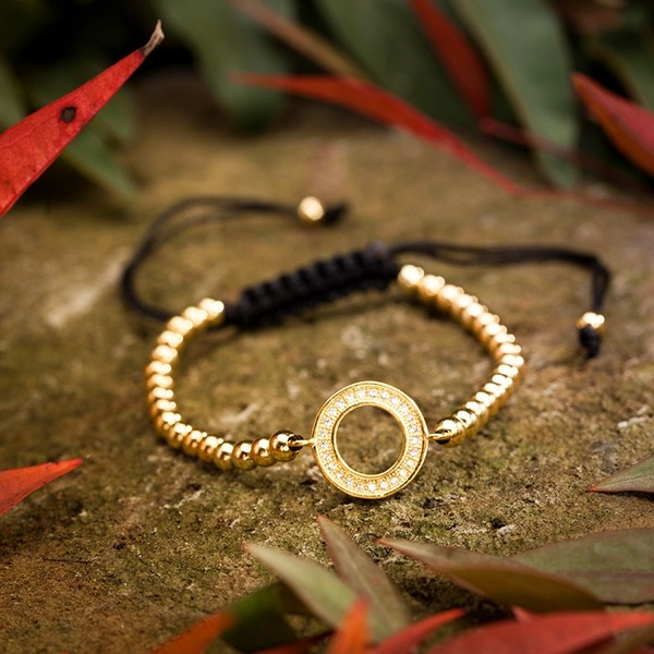 Bulk Jewelry Wholesale Bracelet gold  Micro-inlaid zircon large circle JDC-BT-KJ026 Wholesale factory from China YIWU China