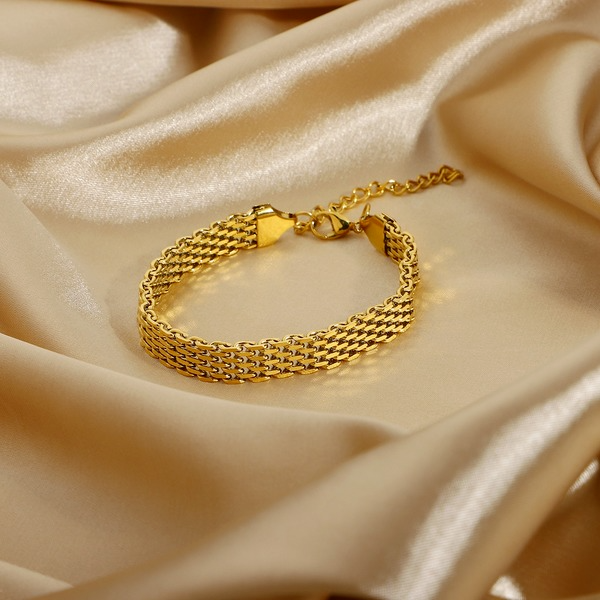 Bulk Jewelry Wholesale Bracelet gold Stainless steel geometry JDC-BT-JD031 Wholesale factory from China YIWU China
