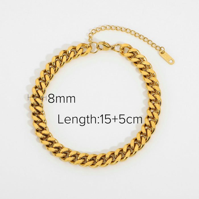 Bulk Jewelry Wholesale Bracelet gold Stainless steel Miami JDC-BT-JD030 Wholesale factory from China YIWU China