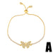 Wholesale Bracelet gold Zircon Butterfly copper JDC-BT-AS407 Bracelet JoyasDeChina A Wholesale Jewelry JoyasDeChina Joyas De China