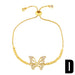 Wholesale Bracelet gold Zircon Butterfly copper JDC-BT-AS407 Bracelet JoyasDeChina D Wholesale Jewelry JoyasDeChina Joyas De China