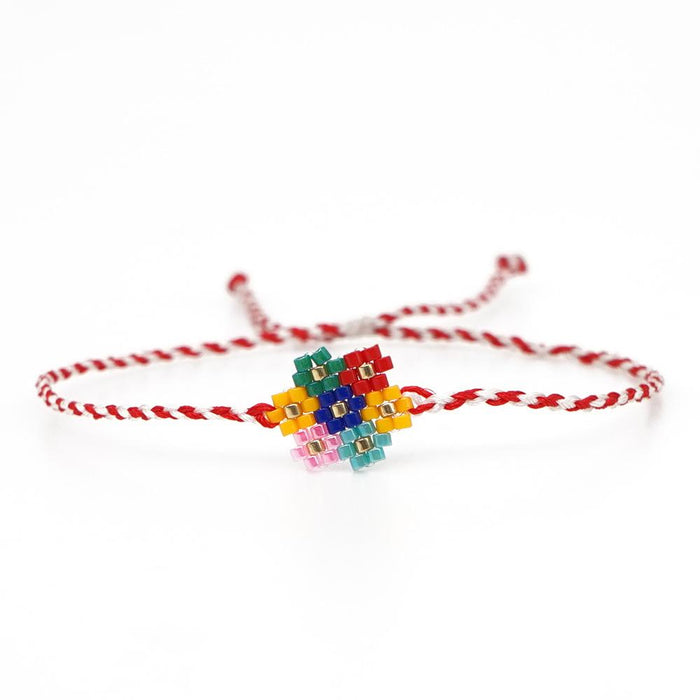 Bulk Jewelry Wholesale Bracelet Miyuki rice pearl Rainbow daisy JDC-gbh458 Wholesale factory from China YIWU China
