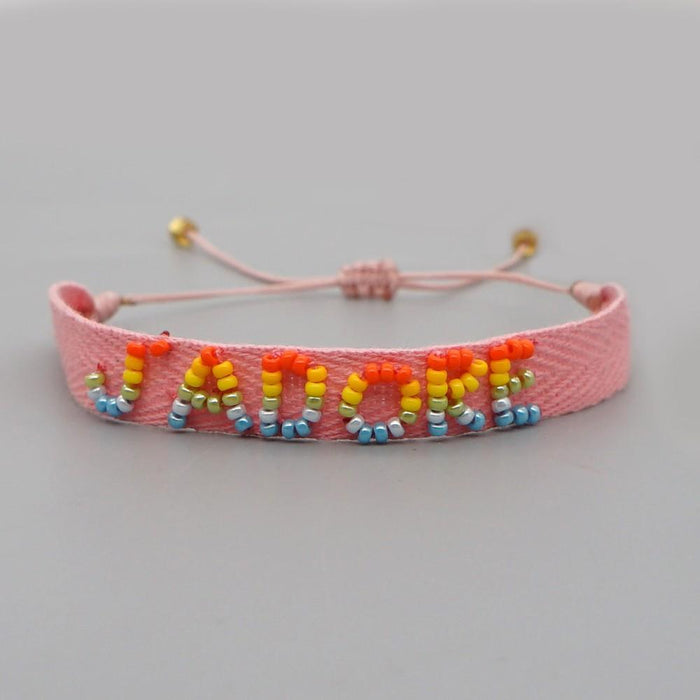Bulk Jewelry Wholesale Bracelet Miyuki rice pearl Rainbow daisy JDC-gbh458 Wholesale factory from China YIWU China