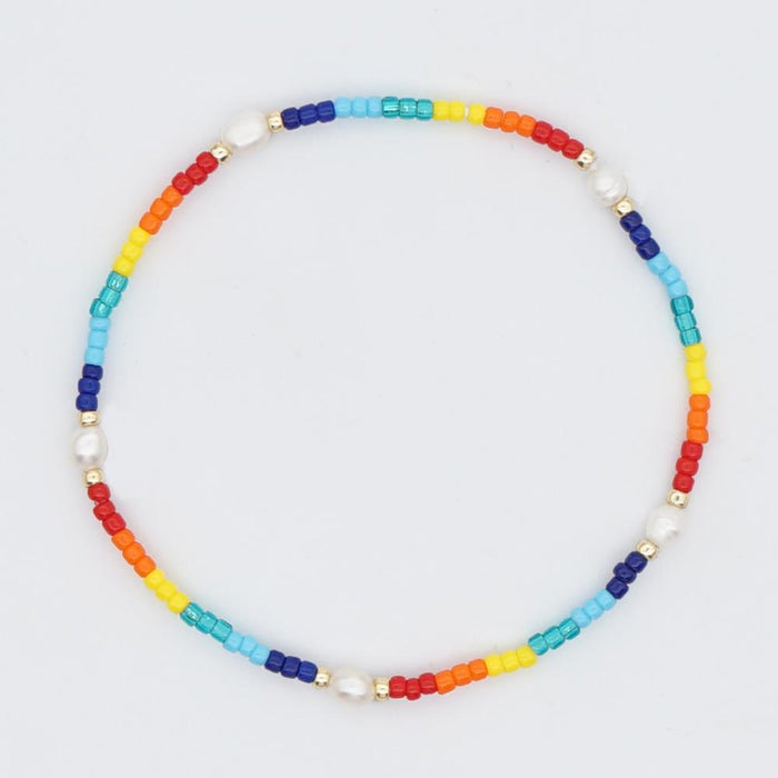 Bulk Jewelry Wholesale Bracelet Miyuki rice pearl Rainbow geometry JDC-gbh465 Wholesale factory from China YIWU China