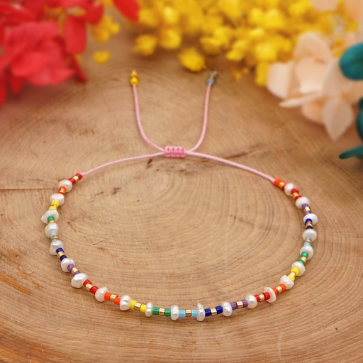 Bulk Jewelry Wholesale Bracelet Miyuki rice Rainbow Baroque Pearl JDC-gbh494 Wholesale factory from China YIWU China