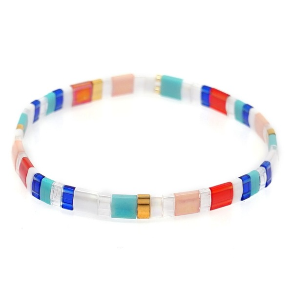 Bulk Jewelry Wholesale Bracelet Miyuki rice Rainbow Love JDC-gbh572 Wholesale factory from China YIWU China