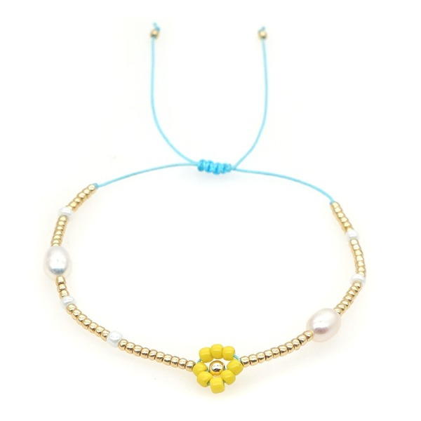 Bulk Jewelry Wholesale Bracelet Miyuki rice Yellow daisy pearl JDC-gbh581 Wholesale factory from China YIWU China