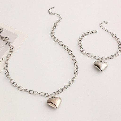 Bulk Jewelry Wholesale bracelet silver alloy three-dimensional love peach heart JDC-BT-e0120 Wholesale factory from China YIWU China