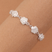 Bulk Jewelry Wholesale Bracelet Silver flower love Alloy JDC-BT-e116 Wholesale factory from China YIWU China