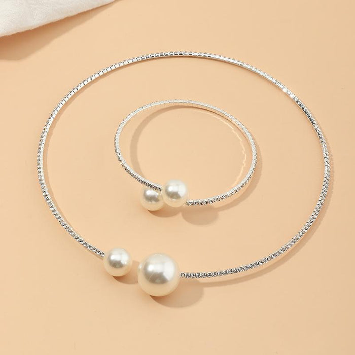 Bulk Jewelry Wholesale bracelet white alloy pearl JDC-BT-e0117 Wholesale factory from China YIWU China