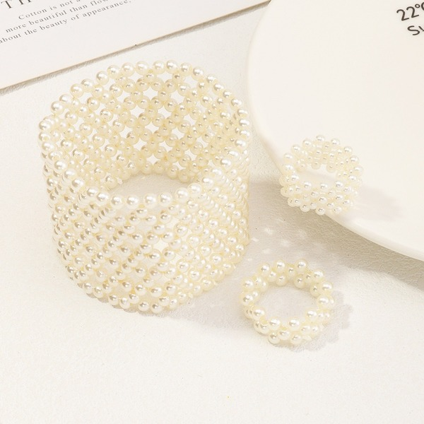 Bulk Jewelry Wholesale bracelet white hollow pearl JDC-BT-e0105 Wholesale factory from China YIWU China