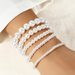 Bulk Jewelry Wholesale bracelet white pearl elastic string bracelet JDC-BT-e127 Wholesale factory from China YIWU China
