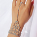 Bulk Jewelry Wholesale bracelet white rhinestone ring hand chain elegant claw chain one chain JDC-BT-e0115 Wholesale factory from China YIWU China