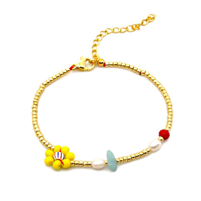 Bulk Jewelry Wholesale Bracelet  Yellow daisy JDC-gbh469 Wholesale factory from China YIWU China