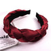 Wholesale braid hair hoop JDC-HD-GSQY045 Headband JoyasDeChina wine red cloth Wholesale Jewelry JoyasDeChina Joyas De China