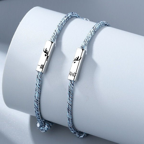 Wholesale braided copper couple bracelet JDC-BT-YZM002 Bracelet 伊之美 Wholesale Jewelry JoyasDeChina Joyas De China