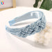 Wholesale braided fabric headband JDC-HD-GSQY020 Headband JoyasDeChina blue fabric Wholesale Jewelry JoyasDeChina Joyas De China