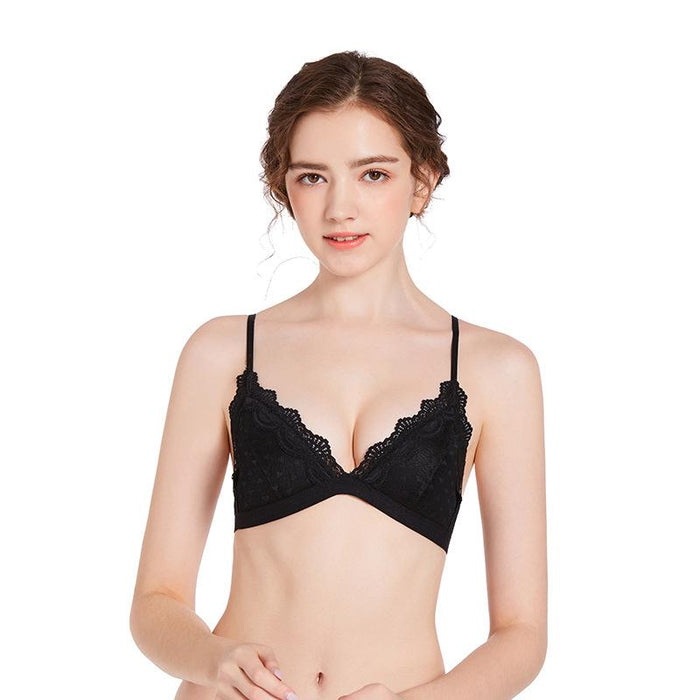 Bulk Jewelry Wholesale Bralettes nylon solid color Lace and cotton JDC-Bra-JC004 Wholesale factory from China YIWU China