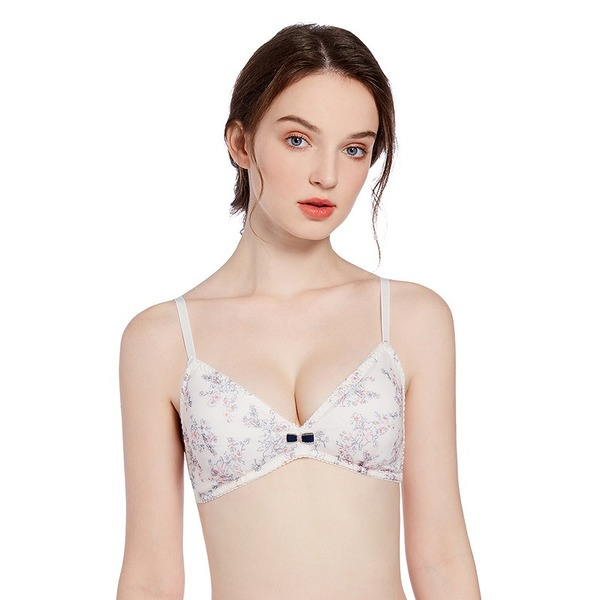 Bulk Jewelry Wholesale Bralettes nylon solid color Thin Cup Broken Flower JDC-Bra-JC010 Wholesale factory from China YIWU China