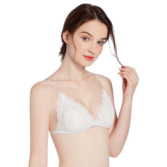Bulk Jewelry Wholesale Bralettes nylon solid color Thin Cup Lace JDC-Bra-JC005 Wholesale factory from China YIWU China
