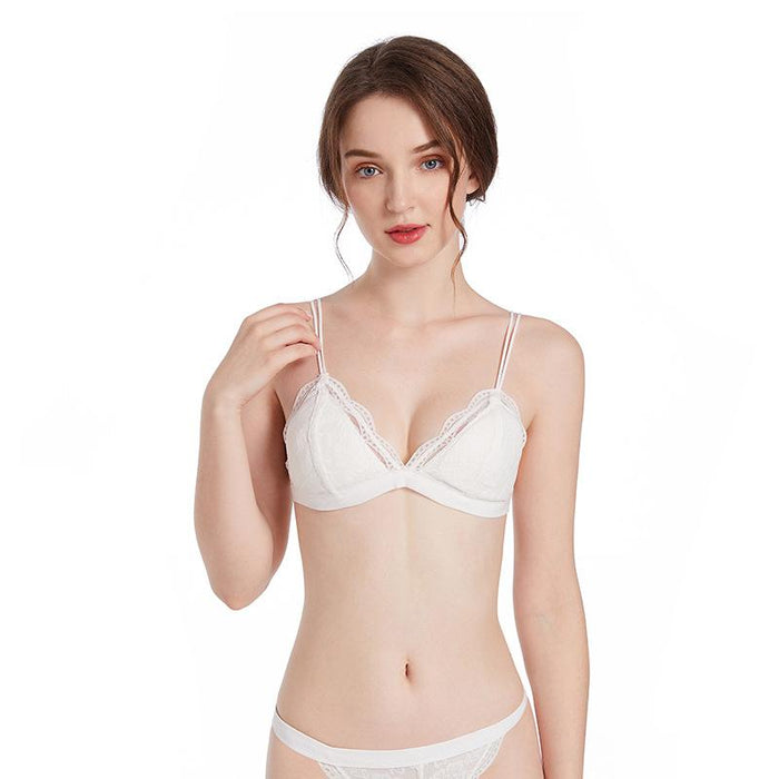 Bulk Jewelry Wholesale Bralettes nylon solid color Ultra-thin cotton lace JDC-Bra-JC006 Wholesale factory from China YIWU China