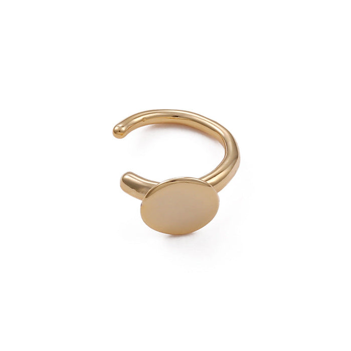 Wholesale brass ear clips JDC-ES-YWLY003 Earrings 丽轶 1 Wholesale Jewelry JoyasDeChina Joyas De China