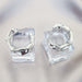 Wholesale Brass Electroplated White Steel Lava Irregular Earrings JDC-ES-Junf002 Earrings 军峰 silver Wholesale Jewelry JoyasDeChina Joyas De China