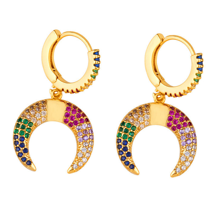 Wholesale brass Gold Earrings JDC-ES-AS042 Earrings 翱?N 2 Wholesale Jewelry JoyasDeChina Joyas De China