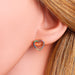 Wholesale brass Gold Love Earrings JDC-ES-AS045 Earrings 翱?N Wholesale Jewelry JoyasDeChina Joyas De China