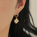 Wholesale brass gold plated four-leaf clover earrings JDC-ES-YWLY008 Earrings 丽轶 Wholesale Jewelry JoyasDeChina Joyas De China