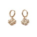 Wholesale brass gold plated four-leaf clover earrings JDC-ES-YWLY008 Earrings 丽轶 Wholesale Jewelry JoyasDeChina Joyas De China