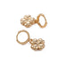 Wholesale brass gold plated four-leaf clover earrings JDC-ES-YWLY008 Earrings 丽轶 A Wholesale Jewelry JoyasDeChina Joyas De China
