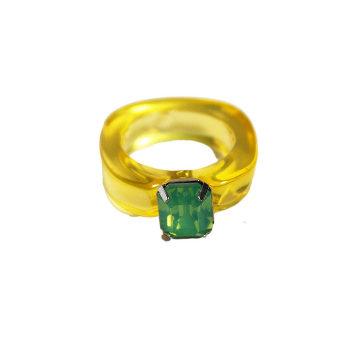 Wholesale brass gold-plated glazed rings JDC-RS-BaoLi045 Rings 宝莉 Wholesale Jewelry JoyasDeChina Joyas De China