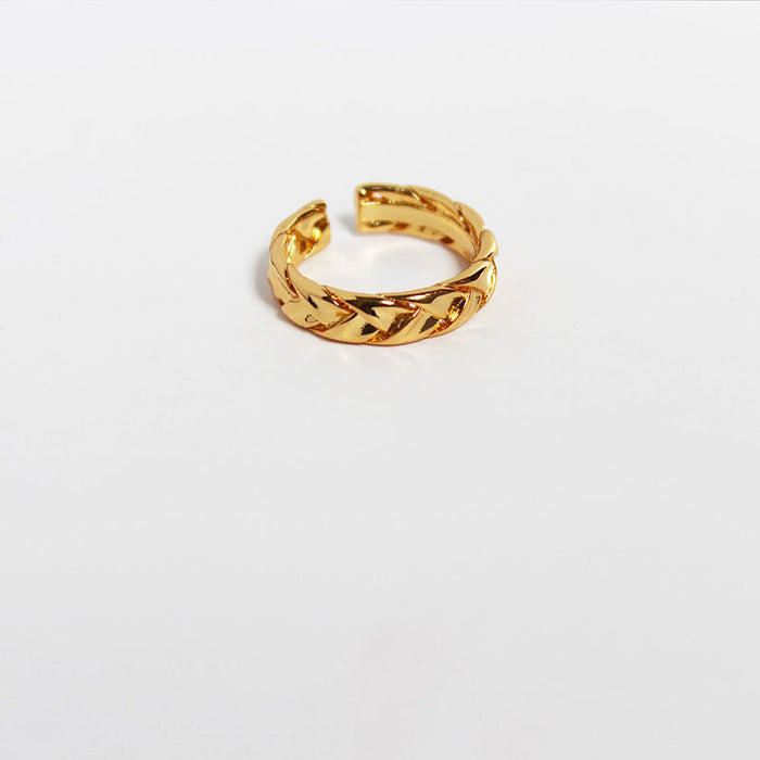 Wholesale brass gold plated open rings JDC-RS-BaoLi004 Rings 宝莉 gold adjustable Wholesale Jewelry JoyasDeChina Joyas De China