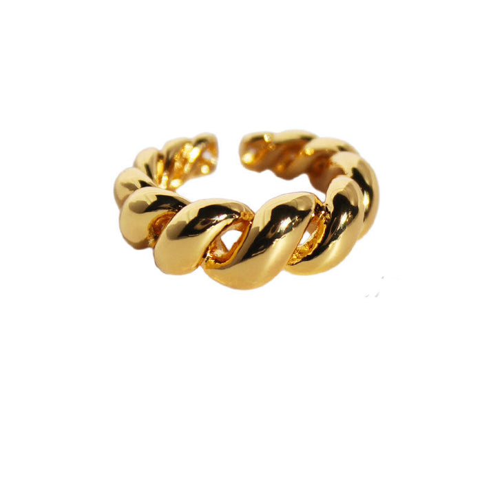 Wholesale brass gold plated open rings JDC-RS-BaoLi008 Rings 宝莉 Wholesale Jewelry JoyasDeChina Joyas De China