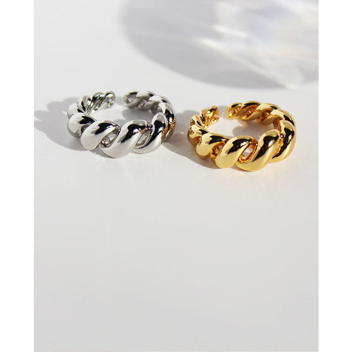Wholesale brass gold plated open rings JDC-RS-BaoLi008 Rings 宝莉 Wholesale Jewelry JoyasDeChina Joyas De China