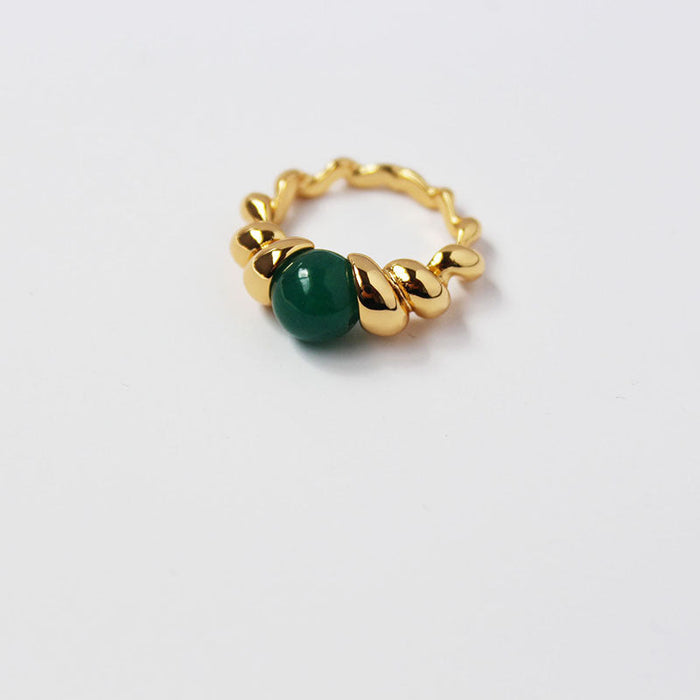 Wholesale brass gold plated rings JDC-RS-BaoLi022 Rings 宝莉 Wholesale Jewelry JoyasDeChina Joyas De China