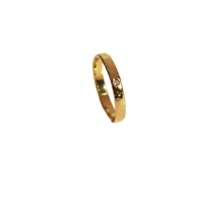 Wholesale brass gold plated rings JDC-RS-BaoLi023 Rings 宝莉 gold 7 Wholesale Jewelry JoyasDeChina Joyas De China