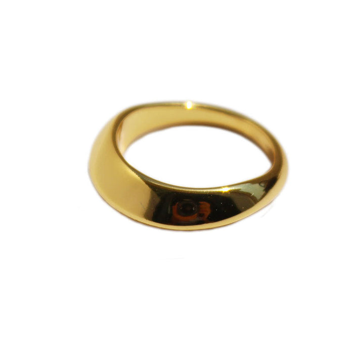 Wholesale brass gold plated rings JDC-RS-BaoLi026 Rings 宝莉 gold 7 Wholesale Jewelry JoyasDeChina Joyas De China