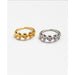 Wholesale Brass Gold Plated Skull Rings JDC-RS-BaoLi055 Rings 宝莉 Wholesale Jewelry JoyasDeChina Joyas De China