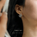 Wholesale Brass Metal Line Chinese Knot Stud Earrings JDC-ES-YWLY039 Earrings 丽轶 Wholesale Jewelry JoyasDeChina Joyas De China