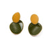 Wholesale Brass Morandi Contrast Color Drip Disc Earrings JDC-ES-YWLY028 Earrings 丽轶 Green dripping oil Wholesale Jewelry JoyasDeChina Joyas De China