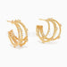 Wholesale Brass Plated White Steel Braided Rhinestone Earrings JDC-ES-Junf004 Earrings 军峰 Wholesale Jewelry JoyasDeChina Joyas De China