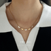 Wholesale Brass Shell Malachite Heart Design Necklace JDC-NE-YWLY015 necklaces 丽轶 Wholesale Jewelry JoyasDeChina Joyas De China