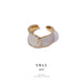 Wholesale Brass White Drop Oil Glossy Open Ring JDC-RS-YWL010 Rings 丽轶 Oil dripping ring No 6 Wholesale Jewelry JoyasDeChina Joyas De China