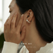 Wholesale Brass White Pearl Ear Clip JDC-ES-YWLY048 Earrings 丽轶 Wholesale Jewelry JoyasDeChina Joyas De China
