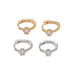 Wholesale Brass Zircon Earrings JDC-ES-YWLY002 Earrings 丽轶 Wholesale Jewelry JoyasDeChina Joyas De China