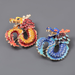 Bulk Jewelry Wholesale Brooches Red alloy oil dripping dragon JDC-BC-JL015 Wholesale factory from China YIWU China