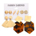 Bulk Jewelry Wholesale Brown Acrylic Leopard Print Stud Earring SetJDC-ES-F220 Wholesale factory from China YIWU China
