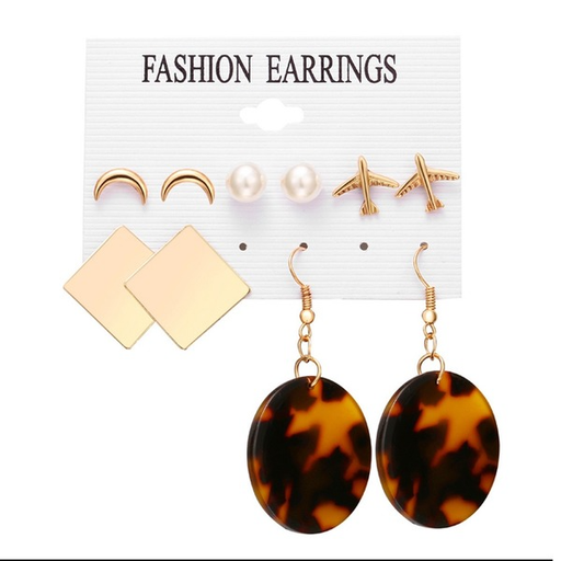 Bulk Jewelry Wholesale Brown alloy acrylic Earrings JDC-ES-F274 Wholesale factory from China YIWU China